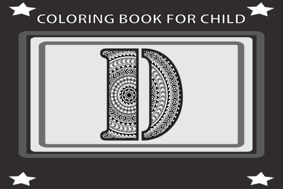 Alphabet Coloring Book for Kids - D: Graphics & Coloring Pages Amp