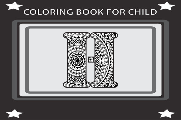 Alphabet Coloring Book for Kids - H: Graphics & Coloring Pages Amp