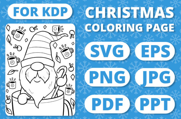 Christmas Gnomes Kids Coloring Page 25