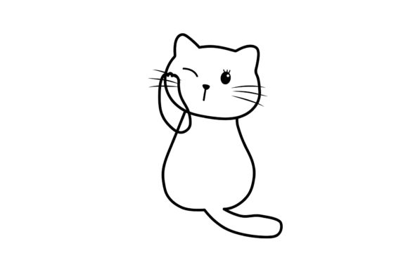 Coloring Cat: Graphics for Coloring Pages Amp