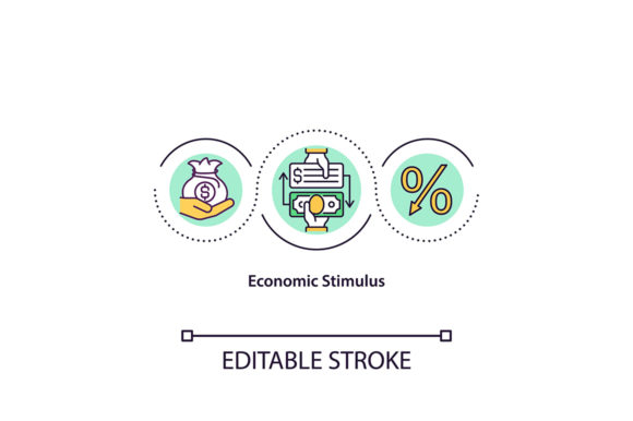Economic Stimulus Concept Icon: Graphics & Icons Review