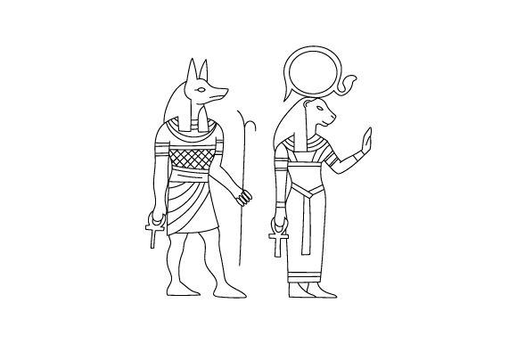 Egyptian Deities Coloring Page: A Designer's Review