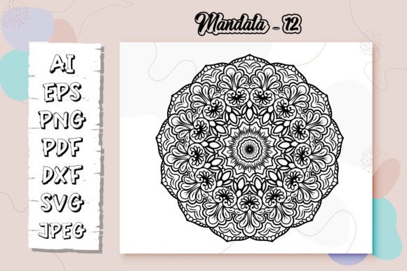 Mandala Coloring Book Page for Kdp - 12: Graphics & Coloring Pages Amp