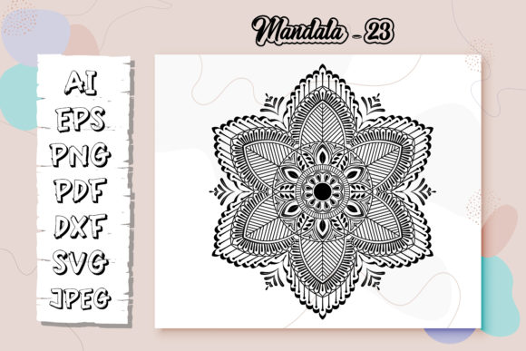 Mandala Coloring Book Page for Kdp -23: Graphics & Coloring Pages Amp