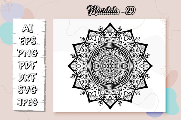 Mandala Coloring Book Page for Kdp - 29: Graphics & Coloring Pages Amp