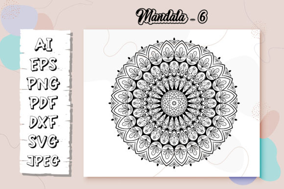 Mandala Coloring Book Page for Kdp - 6: Graphics & Coloring Pages Amp