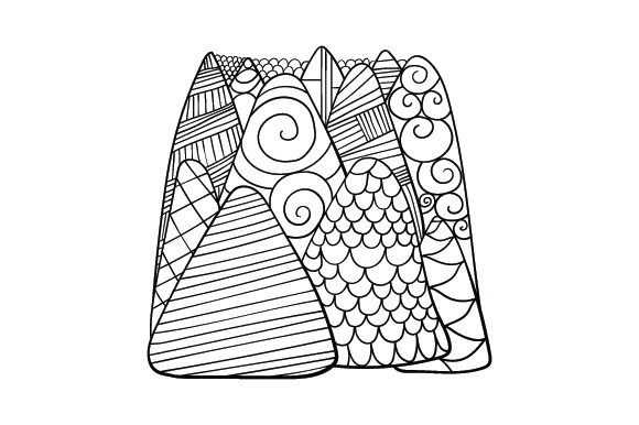 Mountains Coloring Page: A Crafts & Coloring Pages Adult Review